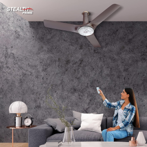 Havells Stealth Prime Bldc Motor Ceiling Fan | 1200Mm | 5 Stars | With Rf Remote | Marbel Dusk