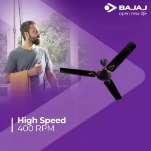 Bajaj Edge HS Neo Deco Ceiling Fan | 1200 mm | 3 Blade | Choco Brown | 251401