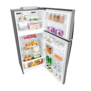 LG Frost Free Double Door Refrigerator | 506 L | 1 Star | Smart Inverter Compressor | Wi-Fi | Hygiene Fresh+ | Shiny Steel Finish | GN H702HLHM