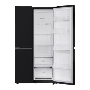 LG 650 L Side by Side Refrigerator | 3 Star | Frost Free | Western Black | GLB257HWB3