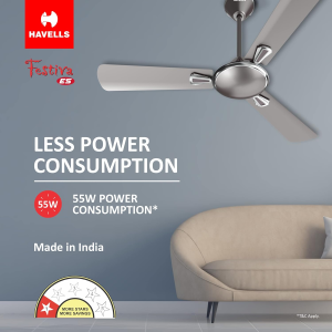 Havells Festiva Energy Saving Ceiling Fan | 1200 mm | 3 Blade | Mist