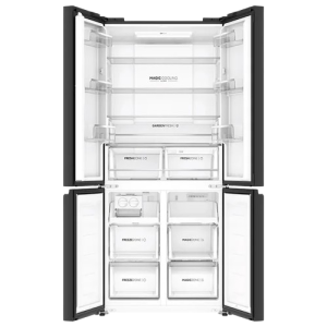 Haier Frost Free French Door Convertible Refrigerator | 520 L | Black Glass | HRB-600KGU1