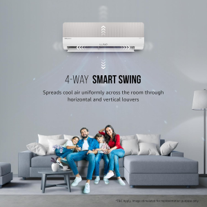 Lloyd Stylus 6 in 1 Convertible 1.5 Ton Inverter Split Smart AC | 3 Star | White and Grey | GLS18V3KOGSY