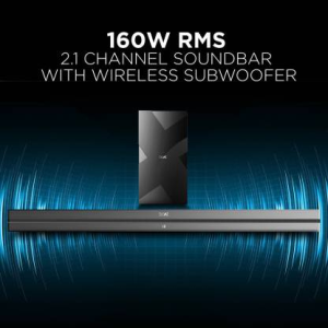 boAt Aavante Bar 2000 | 160 W | Bluetooth Soundbar | 2.1 Channel | Premium Black