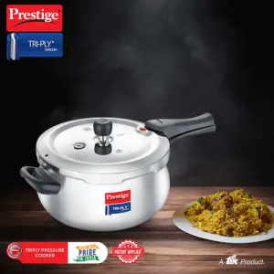 Prestige Svachh Triply Handi Outer Lid Induction Bottom Pressure Cooker | 3 L | 20706