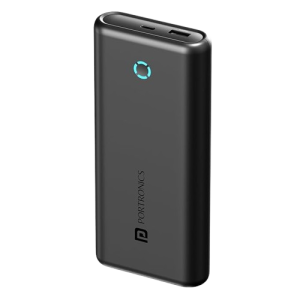 Portronics PowerPod 20K Advanced Power Bank | 20000 mAh | Black