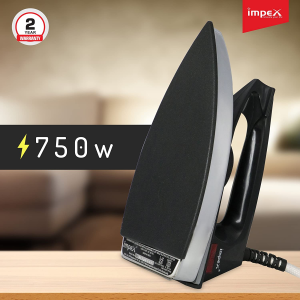 Impex Showy Dry Iron | 750 W | Black