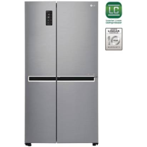 LG 687 L Frost Free Side by Side Refrigerator with with Smart ThinQ | WiFi | Shiny Steel | GC-B247SLUV