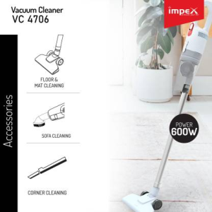 IMPEX VC 4706 Portable Handheld Vacuum Cleaner-Hand-held Vacuum Cleaner | White