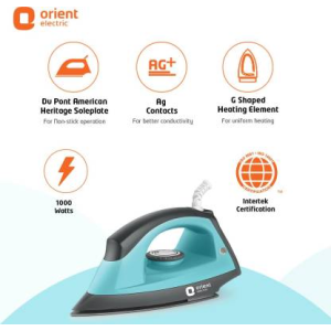 Orient Fabri Press Dry Iron | 1000 W | Blue | DIFP10BP