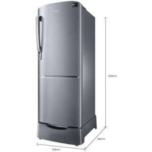 SAMSUNG 230 L Direct Cool Single Door 3 Star Refrigerator | RR24A282YS8/NL |  Elegant Inox