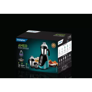 CROMPTON ACGM-AMEO Ameo 750 Mixer Grinder | 3 Jars | Black Green