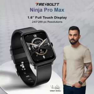 Fire-Boltt Ninja Pro Max Smartwatch | Free Size | Black