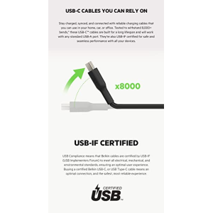 Belkin Charging cable | USB Type C | 1 meter | Black | CAB001BT