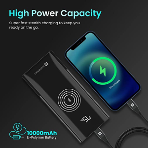 Portronics Power Bank | 10000 mAh | POR-1210 | Blue