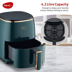 Pigeon Healthifry Digital Air Fryer | 1200 W | Green