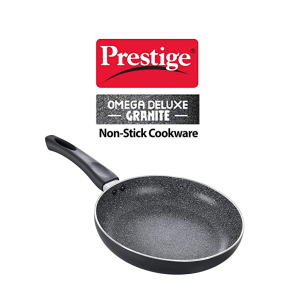 Prestige Aluminium Omega Deluxe Granite Fry Pan | 36305 | 24 cm | Black