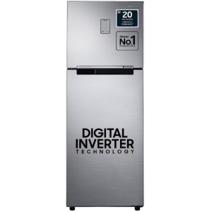 Samsung 256L 3 Star Digital Inverter Frost-Free Double Door Refrigerator | RT30C3433S9/HL | Refined Inox