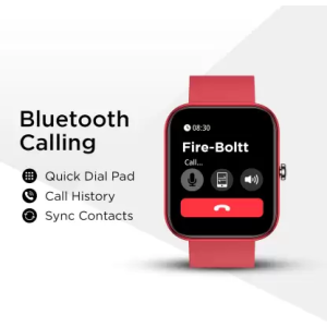 Fire-Boltt Wonder | Bluetooth Calling Smart Watch | Red Strap