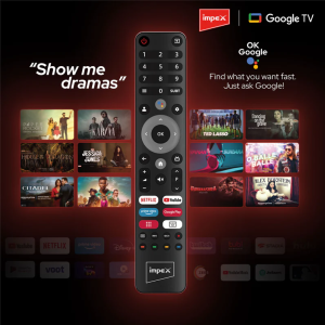 Impex Android 11 LED Google TV | 65 inches | Black | 65S4RLC2