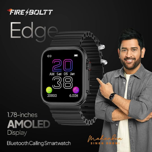 Fire-Boltt Edge AMOLED Bluetooth Calling Smart Watch | 1.78" | Black