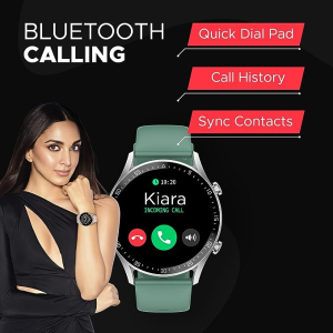 Fire-Boltt Smartwatch Brand Talk 2 Bluetooth Calling Smartwatch | Silver Green