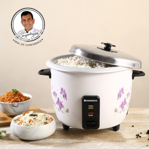 WONDERCHEF Nutri Cook Electric Rice Cooker With Single Bowl | 1.8 Litres | White