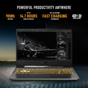 ASUS TUF Gaming F15 Gaming Laptop | FX506HE-HN385WS | Ci7-11800H/16GB/1TB SSD | RTX3050TI-4GB/15.6 FHD | Black