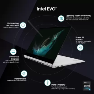 SAMSUNG Galaxy Book2 Pro Thin and Light Laptop | Ci5/12th/16GB/512GB SSD | WIN 11 |NP930QED-KB3IN | Silver