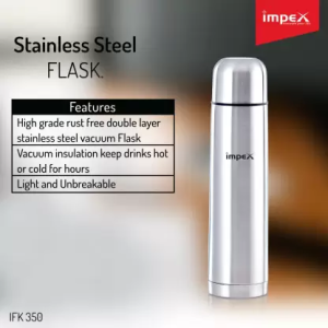 IMPEX Thermosteel 350 ml Flask | Silver Steel | Ifk 350