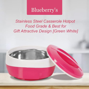 Blueberrys Wave Premium 2000 ML Inner Stainless Steel Casserole Hotpot