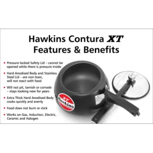 CXT50 Contura Black XT 5L Hawkins Pressure Cooker