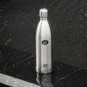 Cello Swift Stainless Steel Double Walled Flask Bottle | Hot & Cold | 750 ml | Silver