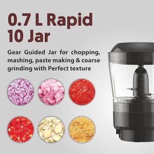 PREETHI PEPPY PRO MG 247 | 750W 4 JARS |  UNIQUE RAPID 10 CHOPPING BAR