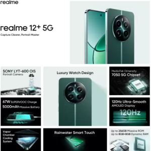 realme 12+ 5G | 8GB / 256GB | Pioneer Green