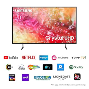 Samsung 4K Ultra HD Smart LED TV | 138 cm (55 inch) | Black | UA55DU7700KLXL