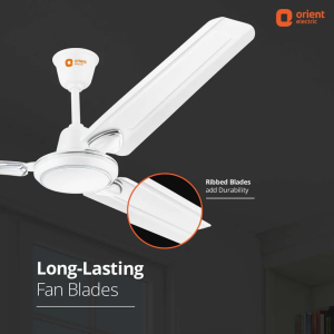 Orient Rapid Air Deco Ceiling Fan | 1200 mm | Ultra High Speed  | 3 Blade | Brown