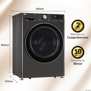 LG |  FHD1107STB | 11 kg Wash | 7 kg Dryer | 5 Star | Fully Automatic Front Load Washer Dryer Combo | Black