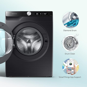 Samsung | WW12T504DAB TL | 12 kg |  5 star | Fully-Automatic Front Load Washing Machine | Black