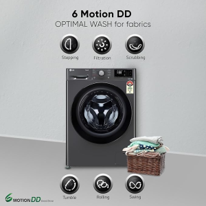 LG | FHP1209Z5M |9 Kg | 5 Star | Wi-Fi |  Fully-Automatic Front Load Washing Machine | Middle Black