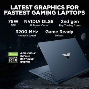 HP Victus Gaming Laptop | 15.3 Inch | 16 GB | 512 GB SSD | R5 Hexa Core 5600H | 4 GB Graphics | Silver | 15-fb0106AX