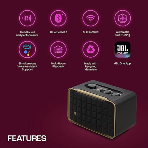 JBL AUTHENTICS 200 | JBLAUTH200BLKEP | PORTABLE BLUETOOTH SPEAKER  | BLACK