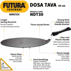 Hawkins Non Stick Dosa Tawa | NDT30 | 30 cm diameter