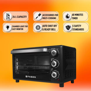 FABER | FOTG BK | 24L OVEN TOASTER GRILLER | BLACK