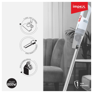 IMPEX | VC 4707 | HAND HELD VACUUM CLEANER | WHITE