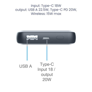 Stuffcool Magnetic Wireless Powerbank for iPhone | 10000mAH | Grey | PB9018W