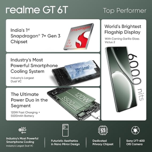 realme GT 6T 5G | 12 GB RAM | 256 GB | Razor Green