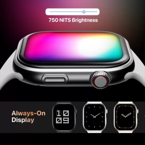 Fire-Boltt Brillia Bluetooth Smartwatch | 51.3 mm | Largest Amoled | Silver