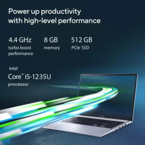 ASUS Vivobook 15 | Intel Core i5-1235U 12th Gen | 15.6 | 39.62 cm  | 8GB | 512GB SSD | Intel Iris X Graphics Windows 11 | Silver |  X1502ZA EJ515WS