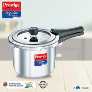 Prestige Svachh Popular Pressure Cooker | 3L | Stainless Steel | 20172